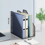Desktop File Organizer Metal Mesh Vertical Non-Slip Base