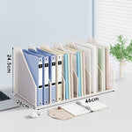 Desktop File Organizer Metal Mesh Vertical Non-Slip Base