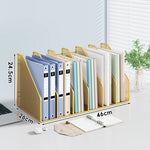 Desktop File Organizer Metal Mesh Vertical Non-Slip Base