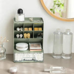 Desktop Organizer Multi-Compartment PP Storage for Office Supplies
