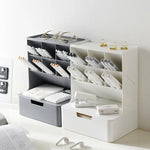 Desktop Organizer Multi-Compartment PP Storage for Office Supplies