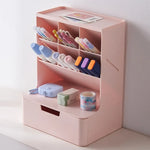 Desktop Organizer Multi-Compartment PP Storage for Office Supplies
