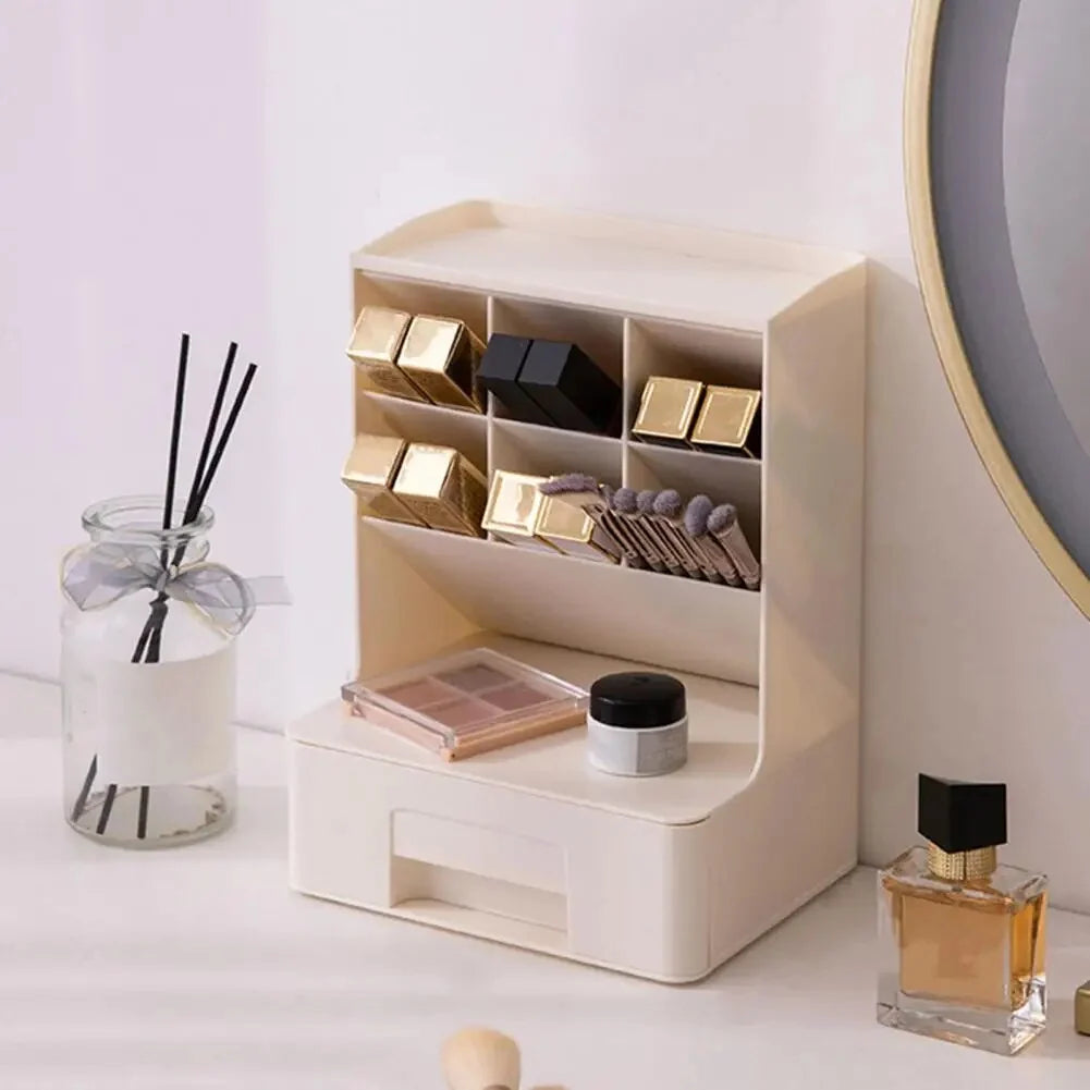 Desktop Organizer Multi-Compartment PP Storage for Office Supplies