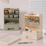 Desktop Organizer Multi-Compartment PP Storage for Office Supplies