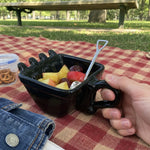 Dessert Mug Set Porcelain Excavator Design Shovel Spoon & Coaster