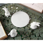 Dessert Serving Tray Ceramic Rabbit Design