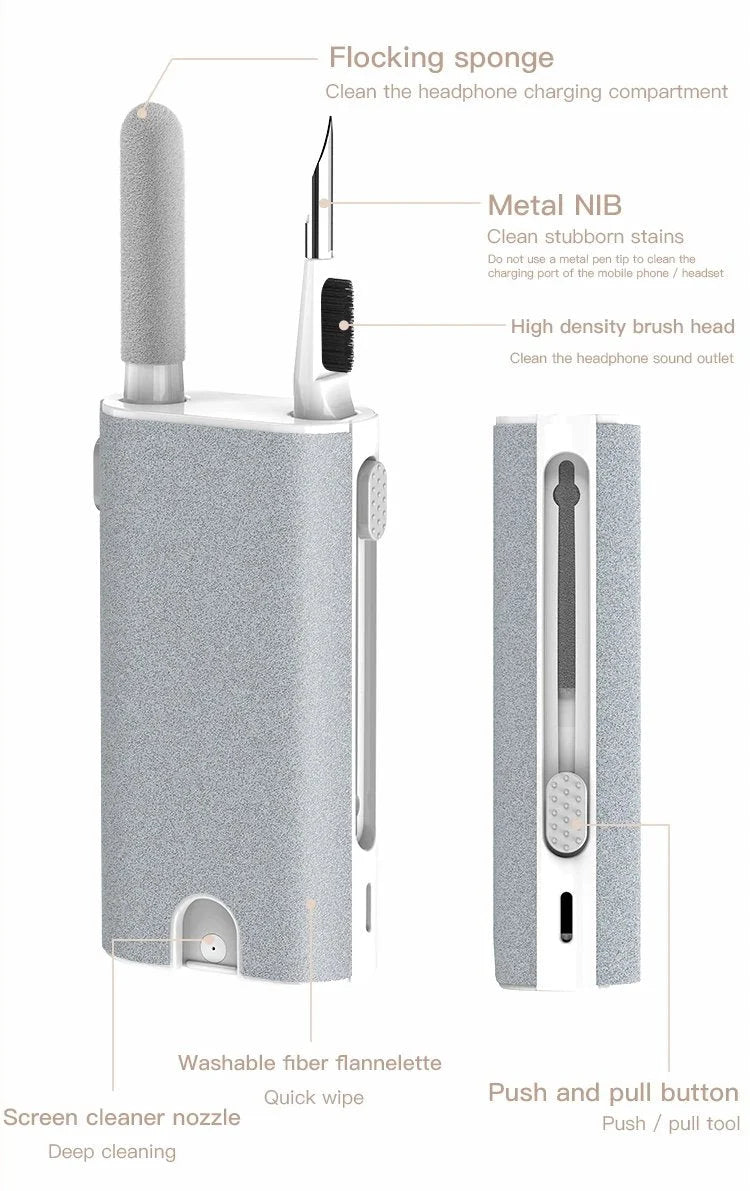 Device Cleaning Kit 5-in-1 Microfiber & Brush