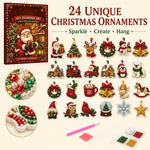 Diamond Painting Advent Calendar 24 Christmas Ornaments