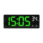 Digital Alarm Clock Clap-Activated Dual Alarms LED Mirror Display