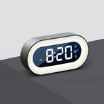 Digital Alarm Clock Dimmable Night Light Rechargeable 15-Day Battery Life