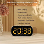 Digital Alarm Clock Dual Alarms Temperature Display