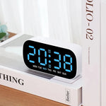 Digital Alarm Clock Dual Alarms Temperature Display