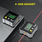 Digital Angle Finder 0.2° Accuracy 4-Sided Magnets USB Rechargeable