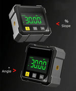 Digital Angle Finder 0.2° Accuracy 4-Sided Magnets USB Rechargeable