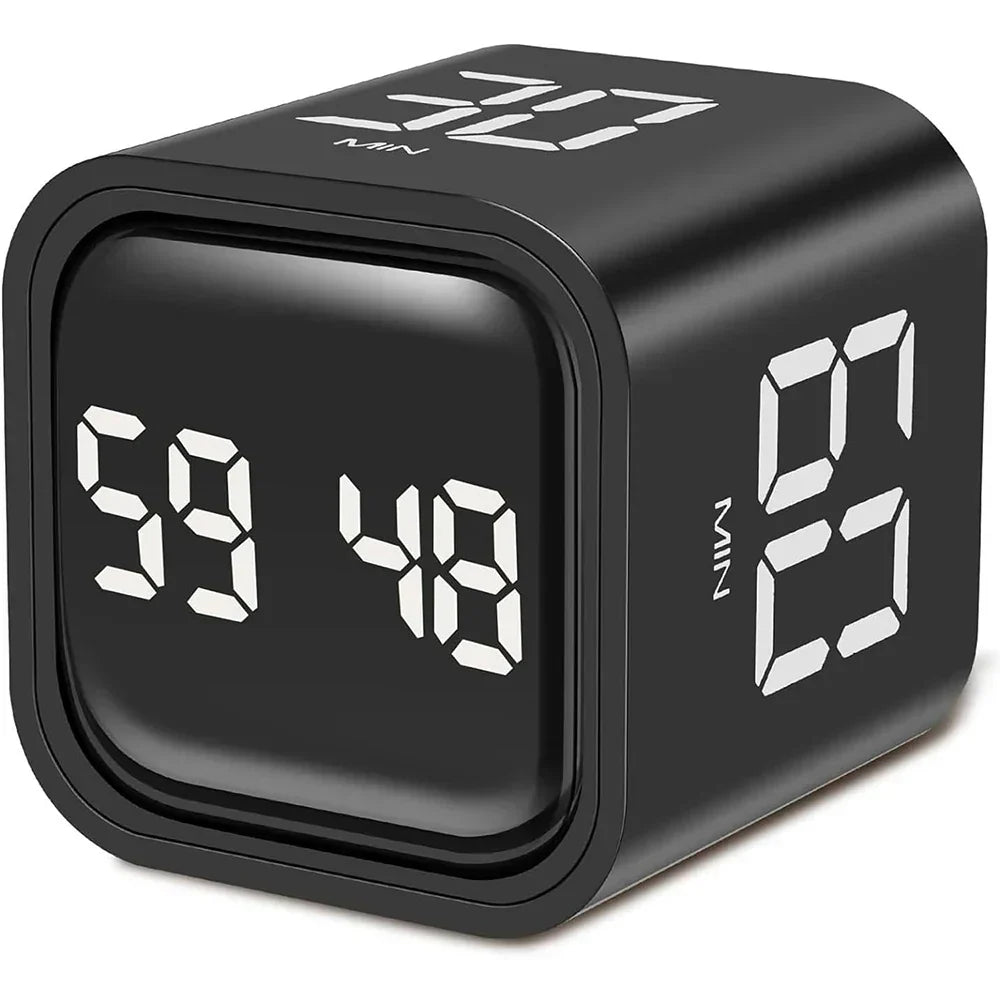 Digital Cube Timer Turn To Start Preset Intervals