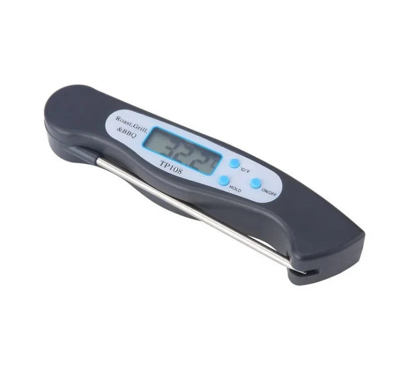 Digital Food Thermometer Instant-Read Foldable Stainless Steel Probe