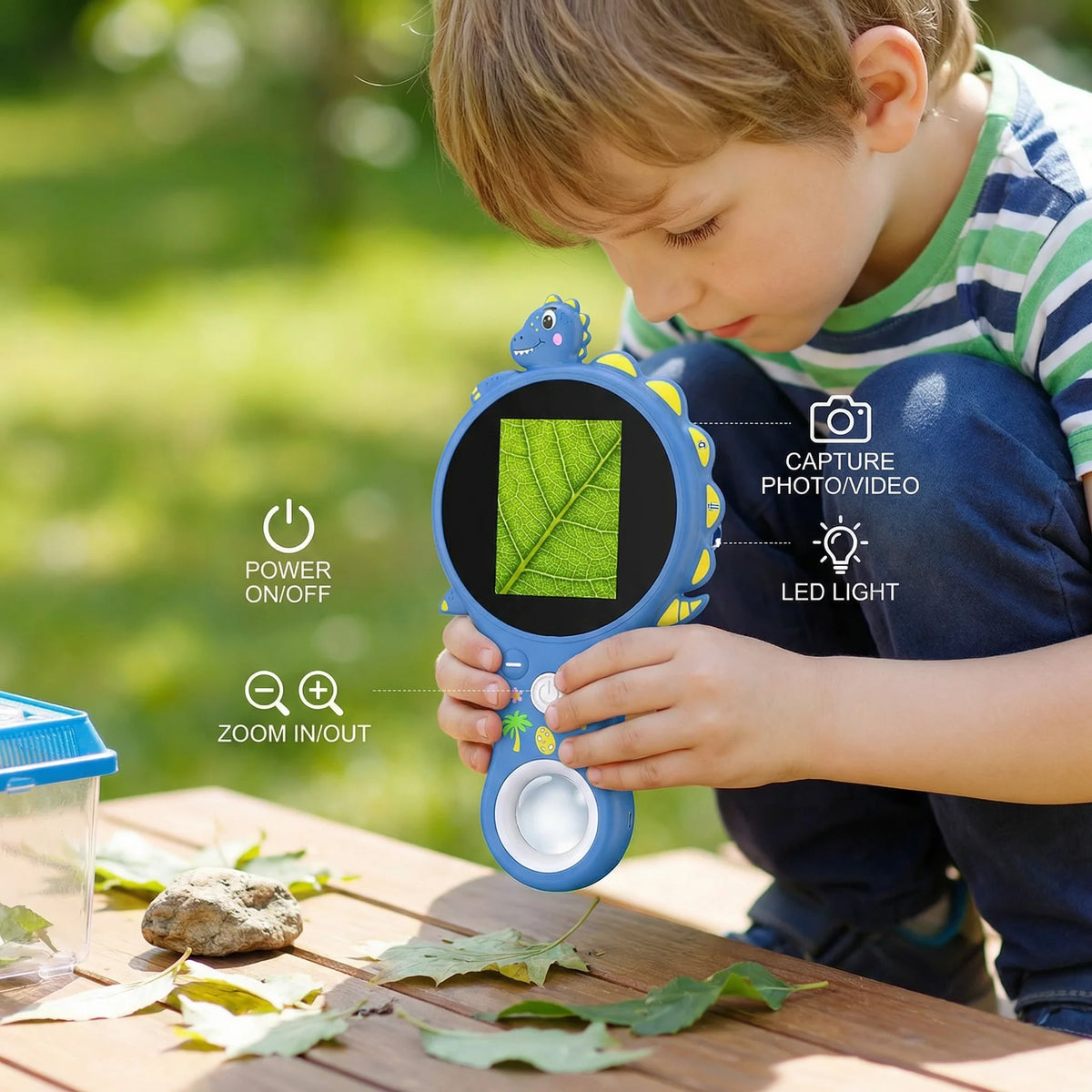 Digital Microscope Built-In Screen Photo & Video Capture