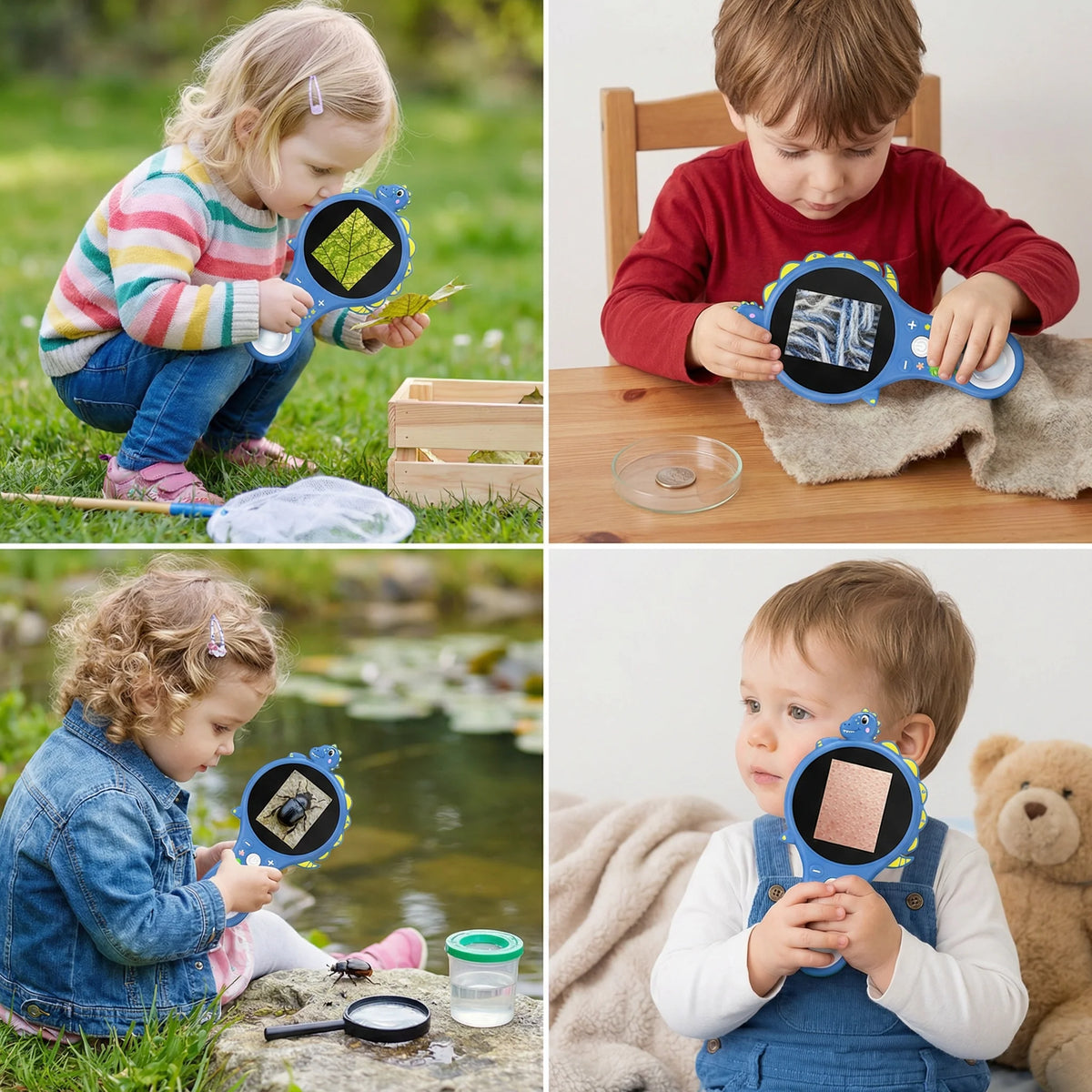Digital Microscope Built-In Screen Photo & Video Capture