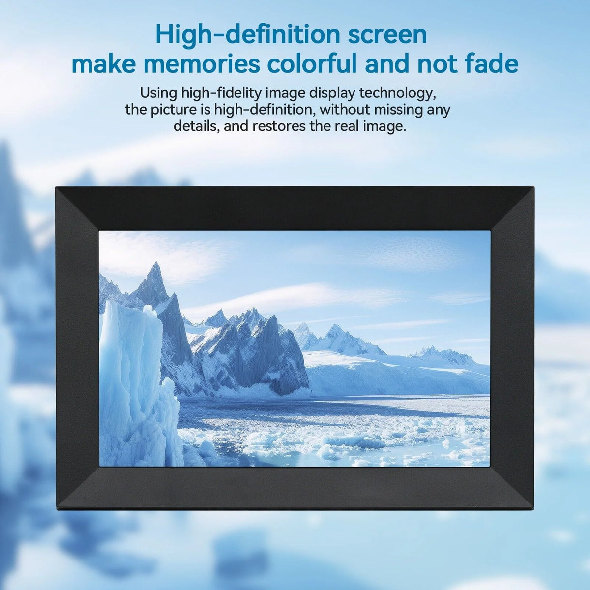 Digital Photo Frame 10.1in IPS Touchscreen WiFi & 16GB
