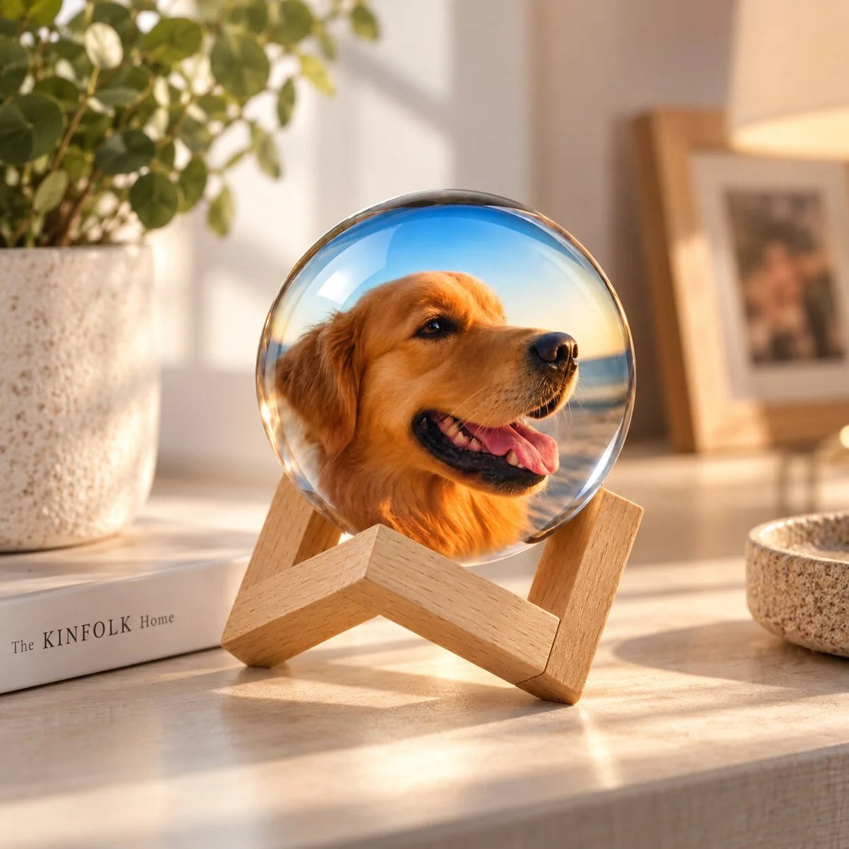 Digital Photo & Video Sphere HD Display USB-C Transfer
