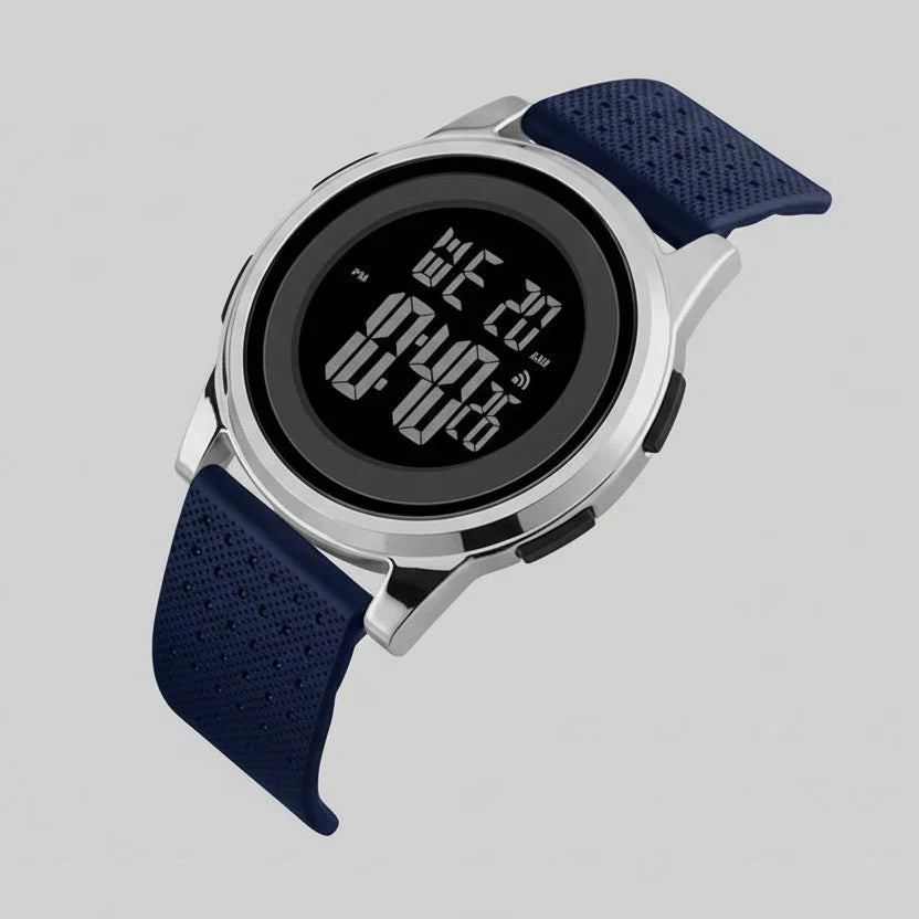 Digital Sports Watch Ultra-Thin Stainless Steel Water-Resistant