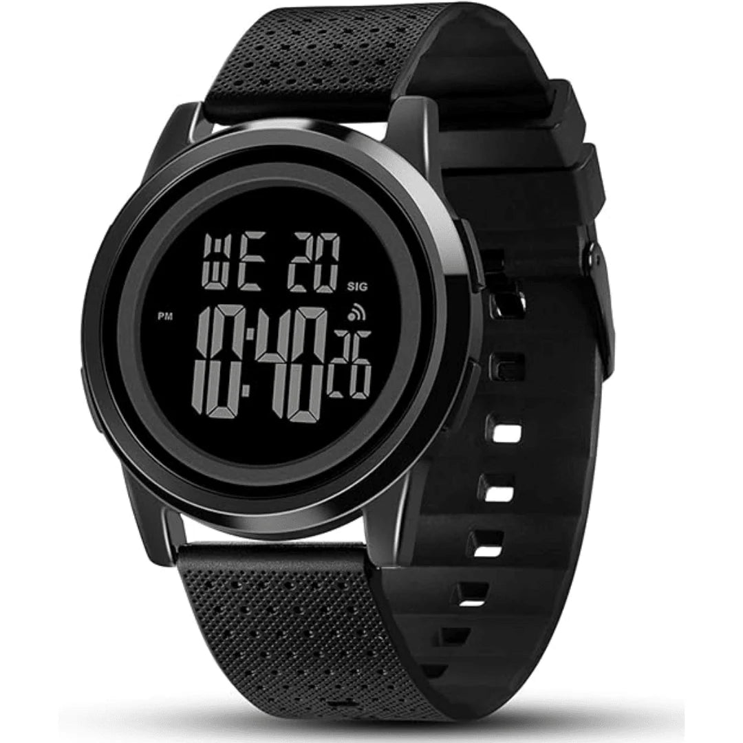 Digital Sports Watch Ultra-Thin Stainless Steel Water-Resistant