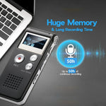 Digital Voice Recorder Voice-Activated WAV Recording Built-In Storage