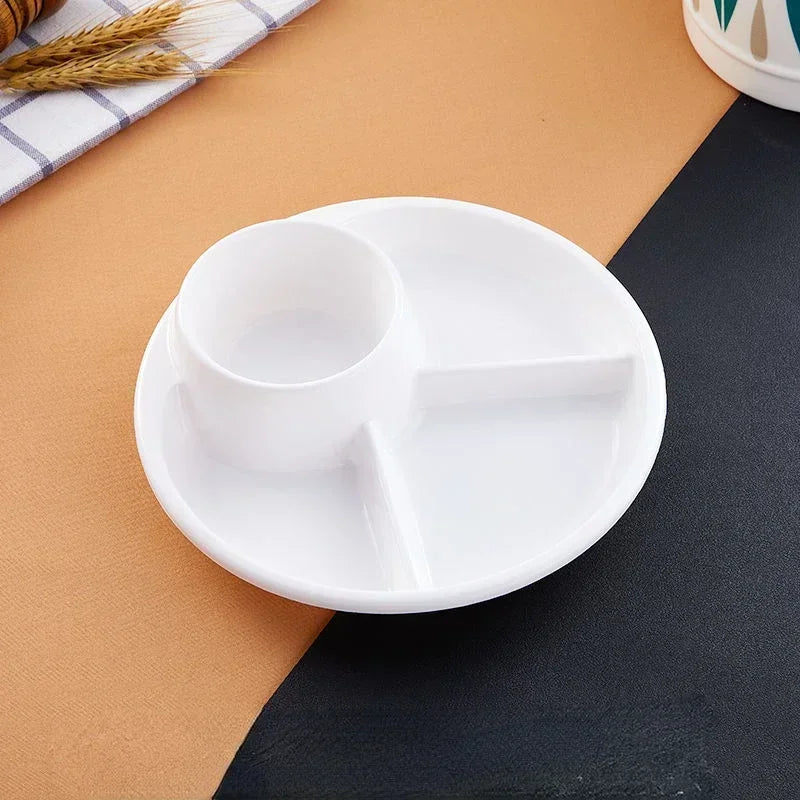 Dinner Plate Divided Polypropylene Portion Control