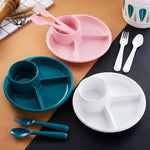 Dinner Plate Divided Polypropylene Portion Control
