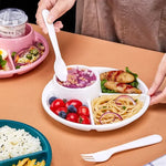 Dinner Plate Divided Polypropylene Portion Control