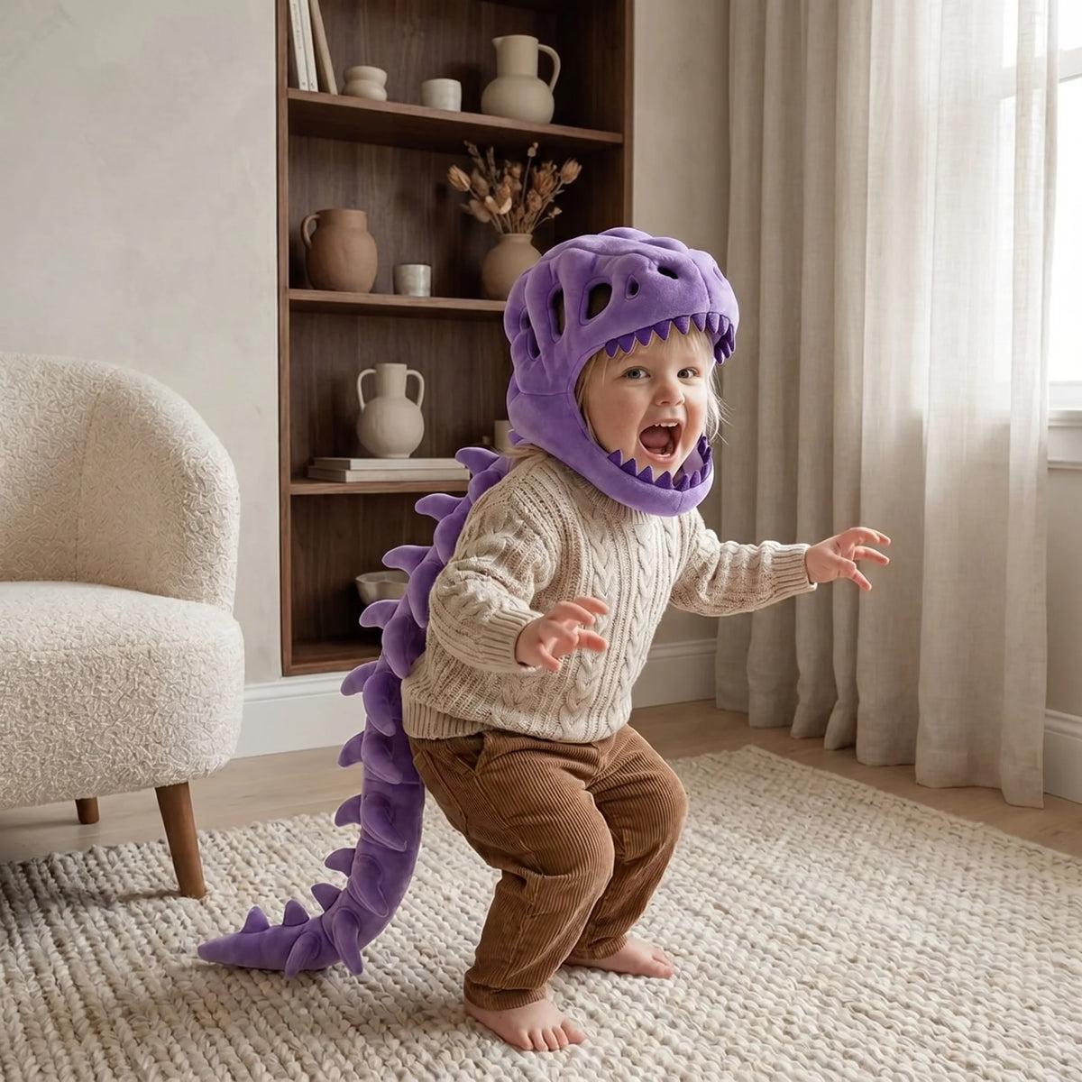 Dinosaur Cape Plush Fleece 3D Hood