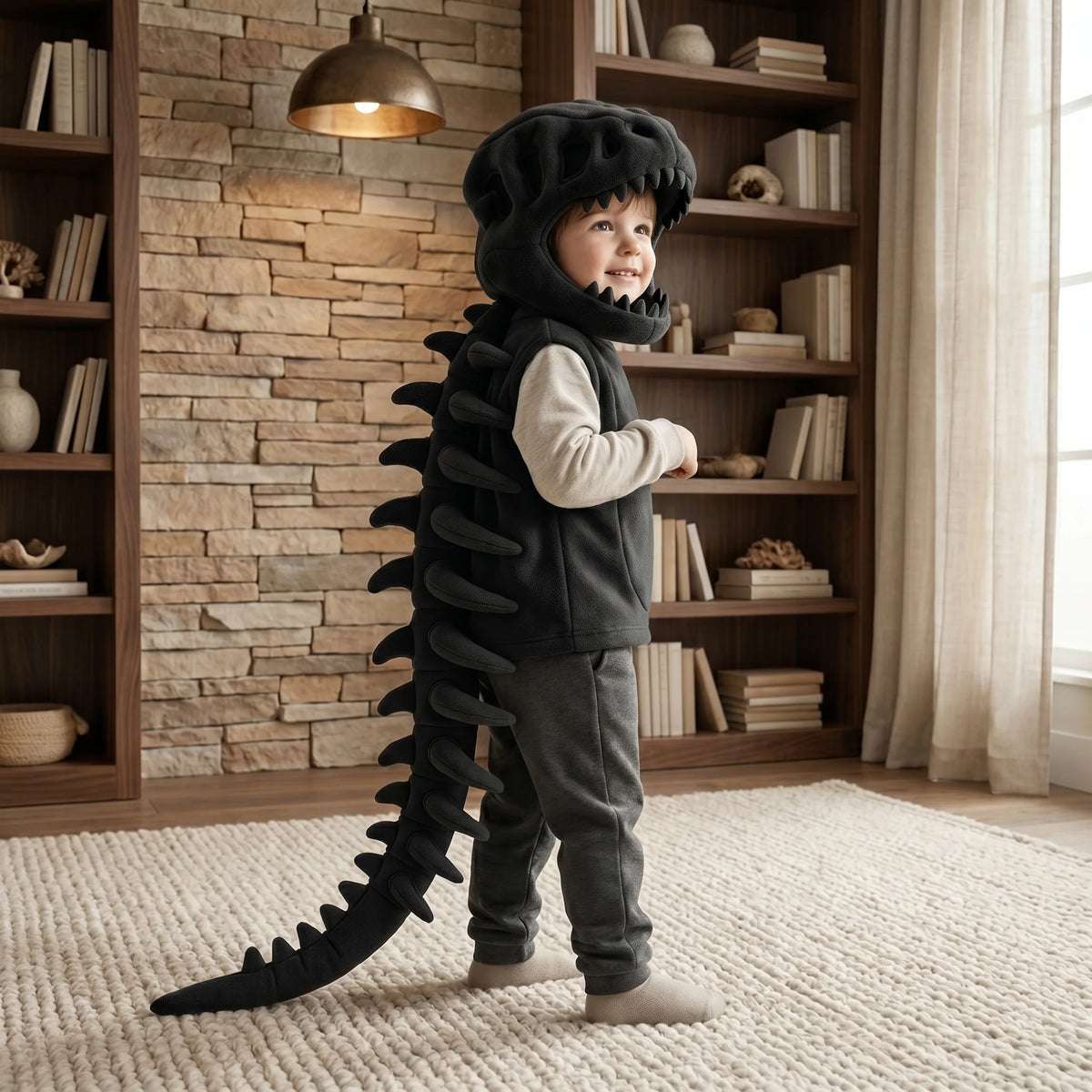Dinosaur Cape Plush Fleece 3D Hood