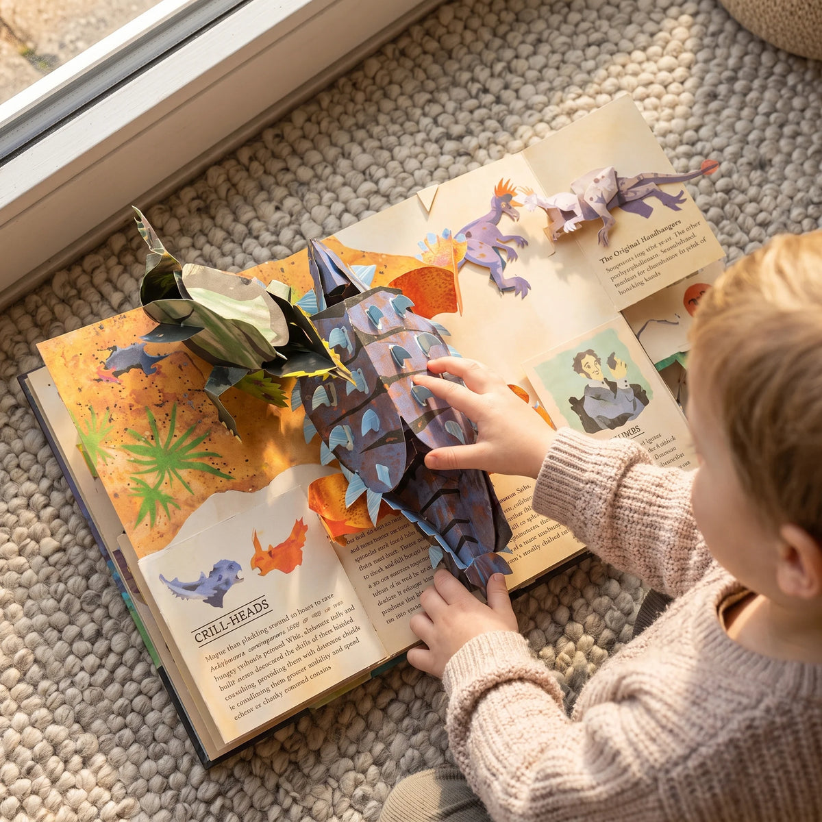 Dinosaur Pop-Up Book Interactive 3D With 35+ Pop-Ups