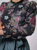 Dirndl Dress Floral Print Pleated Apron Included