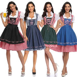 Dirndl Dress Set Polyester Dress & Matching Apron