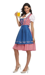 Dirndl Dress Set Polyester Dress & Matching Apron