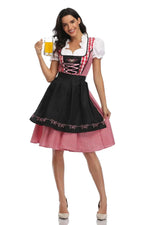 Dirndl Dress Set Polyester Dress & Matching Apron
