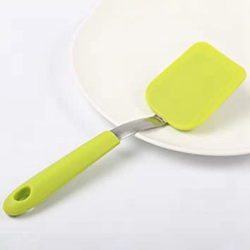 Dish Cleaning Brush Silicone Scrubber Stainless Steel Handle
