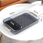 Dish Drainer Tray Dual-Use Serving Plastic Grid
