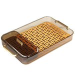 Dish Drainer Tray Dual-Use Serving Plastic Grid