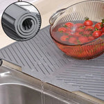 Dish Drying Mat Quick-Drain Anti-Slip Silicone