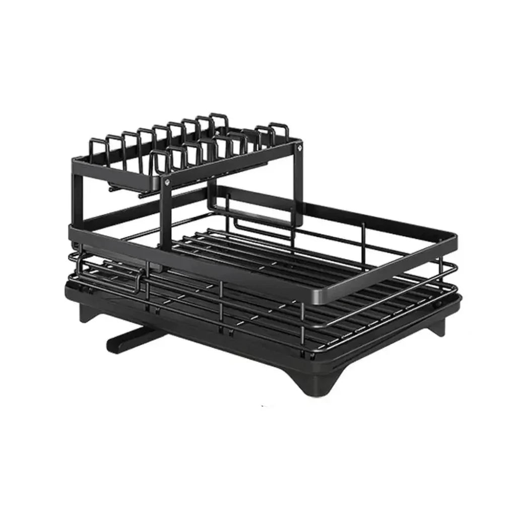 Dish Drying Rack Foldable Stainless Steel Space-Saving Design