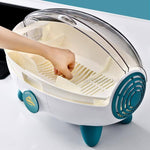 Dish Drying Rack Plastic Large-Capacity Capsule Design