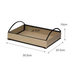 Display Tray Iron Integrated Handles for Organization