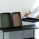 Display Tray Iron Integrated Handles for Organization