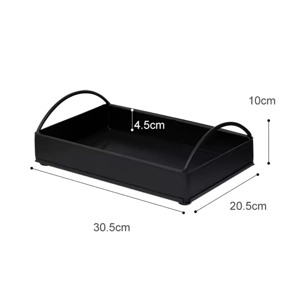 Display Tray Iron Integrated Handles for Organization