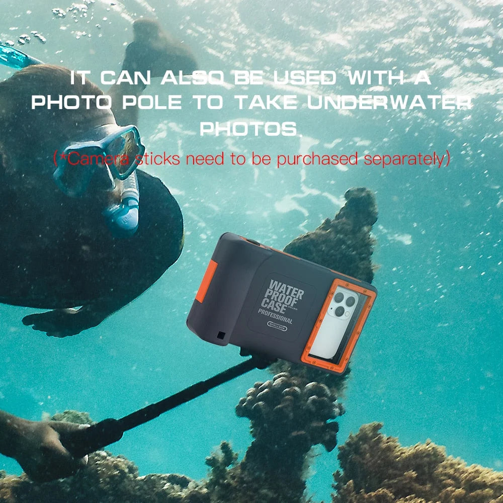 Diving Phone Case Waterproof to 50 Ft Shockproof Protection