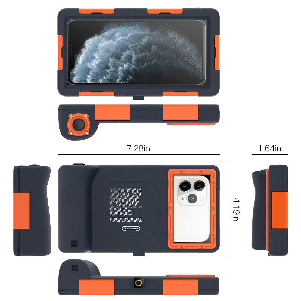 Diving Phone Case Waterproof to 50 Ft Shockproof Protection