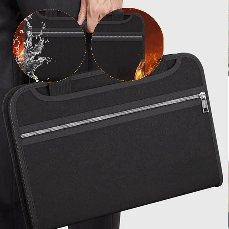 Document Folder A4 Fireproof & Waterproof 12 Pocket
