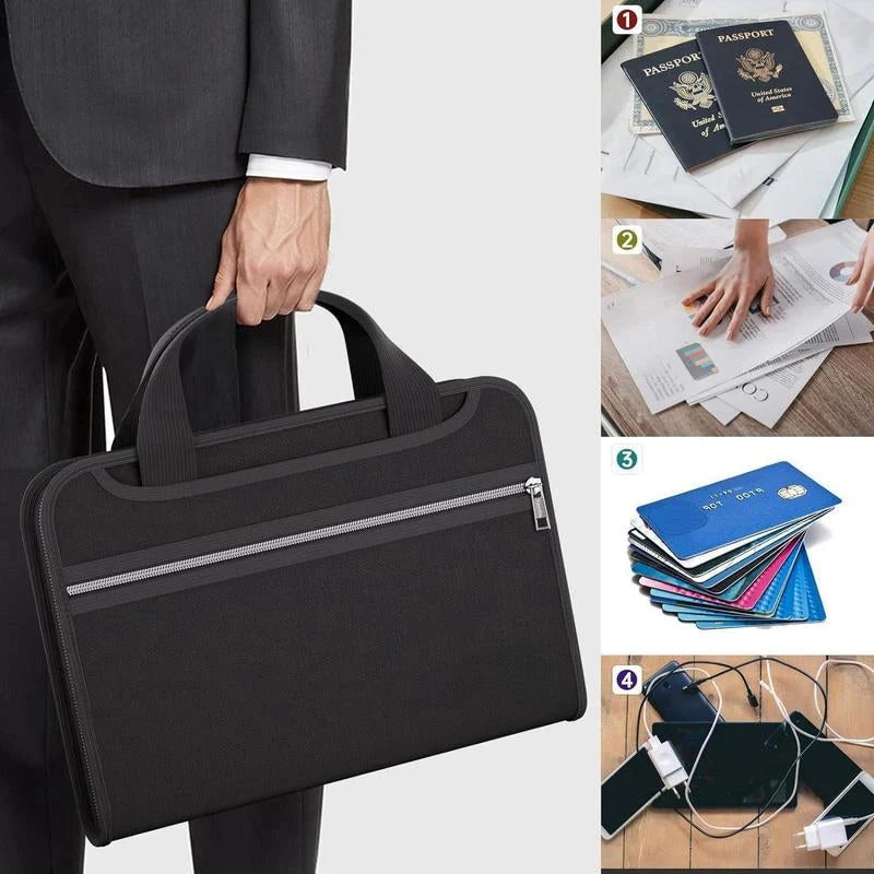 Document Folder A4 Fireproof & Waterproof 12 Pocket